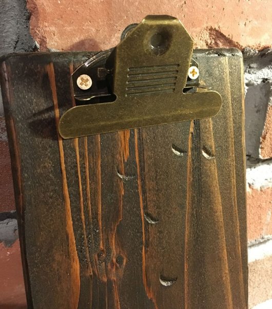 Restaurant Menu Clipboards with Hanging Clip