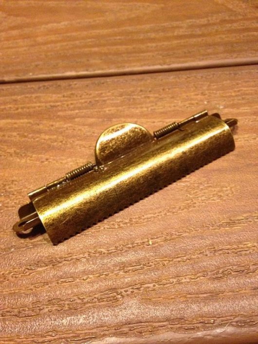 Rustic Style Large Domed Brass Clipboard Clip