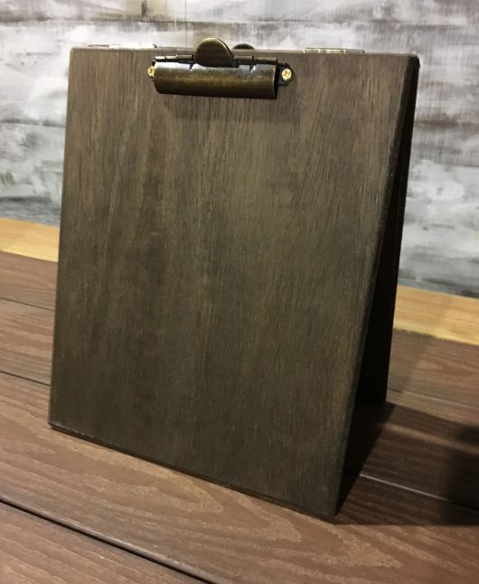 Large Wood Table Tent Clipboard