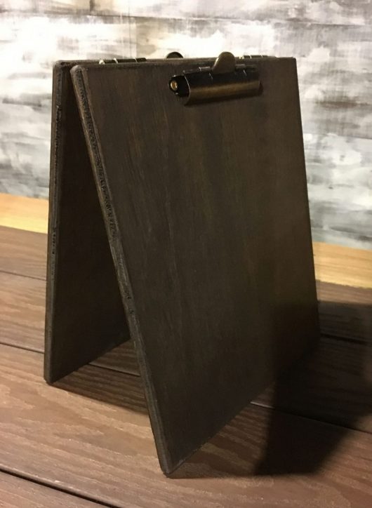 Large Wood Table Tent Clipboard