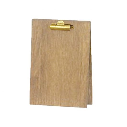 Wood Table Tent Clipboard
