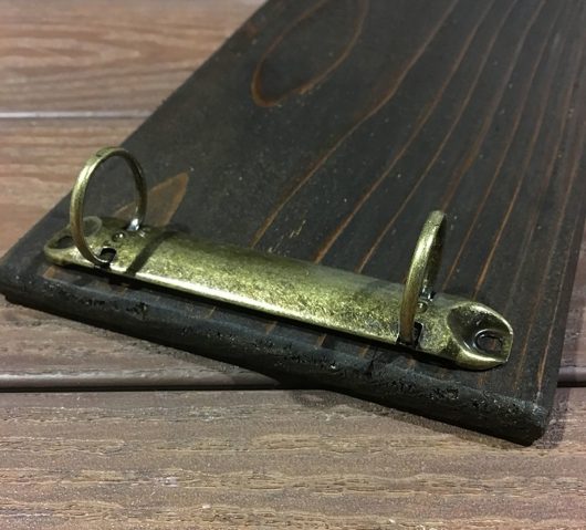 Rustic Style Two Ring Binder Clamp