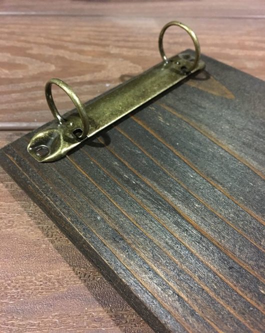 Rustic Style Two Ring Binder Clamp