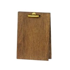 Wood Table Tent Clipboard with Two Clips